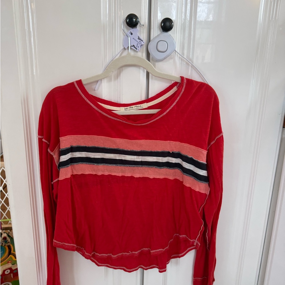 We The Free Vibrant Red Top